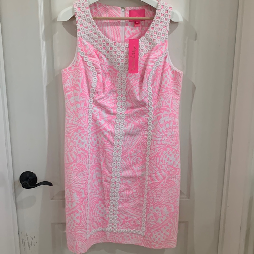 NWT Lilly Pulitzer Macfarlane Stretch Shift dress Size 14.